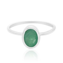 Anillo en plata con Esmeralda de Socoto