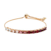 Brazalete en plata con Rodolita