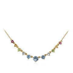 Collar en plata con Topacio azul cielo