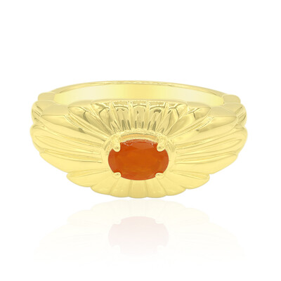 Anillo en plata con Ópalo de fuego de México