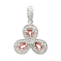 Colgante en plata con Zafiro Padparadscha