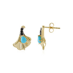 Pendientes en plata con Turquesa bella durmiente