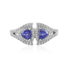 Anillo en plata con Tanzanita