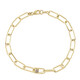 Brazalete en plata con Diamante champán VS1