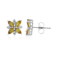 Pendientes en plata con Esfena