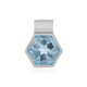 Colgante en plata con Topacio azul cielo (MONOSONO COLLECTION)