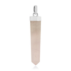 Colgante en plata con Cuarzo rosa
