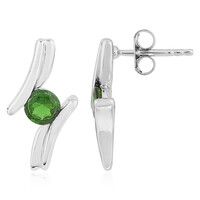 Pendientes en plata con Diópsido de Rusia