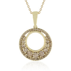 Collar en oro con Diamante champán I2 (de Melo)