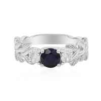 Anillo en plata con Zafiro azul