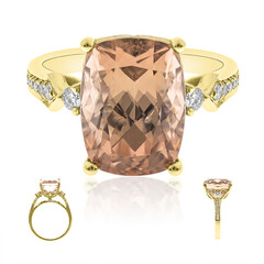 Anillo en oro con Turmalina neón del Congo (AMAYANI)