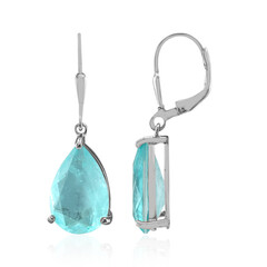 Pendientes en plata con Cuarzo azul pastel