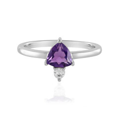 Anillo en plata con Amatista de Siberia