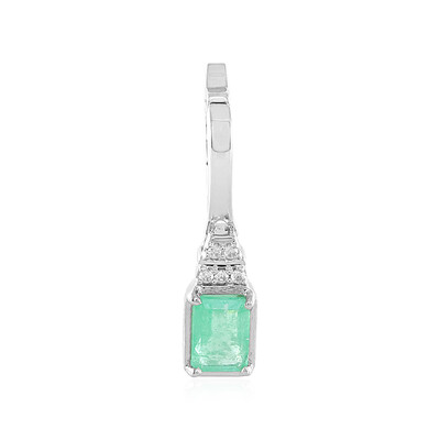 Colgante en plata con Esmeralda de Rusia