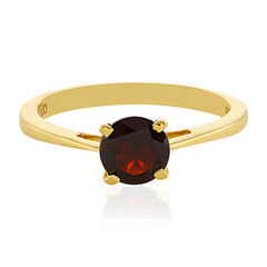 Anillo en plata con Granate de Mozambique