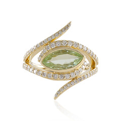Anillo en oro con Grosularia (de Melo)