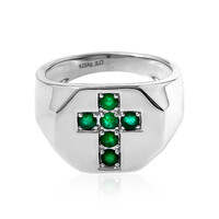 Anillo en plata con Esmeralda