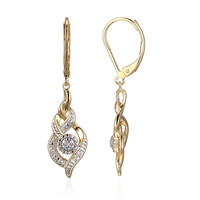 Pendientes en latón con Diamante I3 (I) (Juwelo Style)