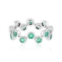 Anillo en plata con Esmeralda de Colombia