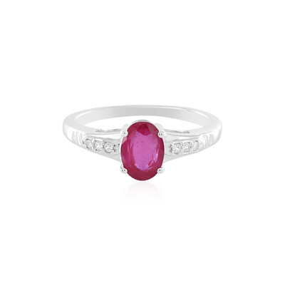 Anillo en plata con Rubí de Madagascar