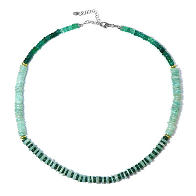 Collar en plata con Hematita dorada