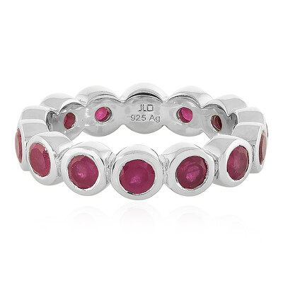 Anillo en plata con Rubí de Madagascar