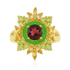 Anillo en plata con Rodolita