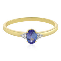 Anillo en oro con Tanzanita AAA