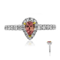 Anillo en oro con Zafiro Padparadscha (CIRARI)