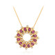 Collar en plata con Granate Magenta (de Melo)