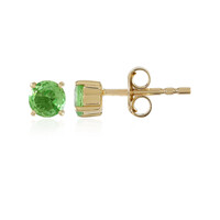 Pendientes en oro con Tsavorita