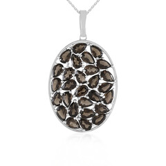 Collar en plata con Cuarzo ahumado