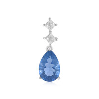 Colgante en plata con Fluorita de color cambiante