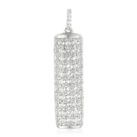 Colgante en plata con Topacio blanco