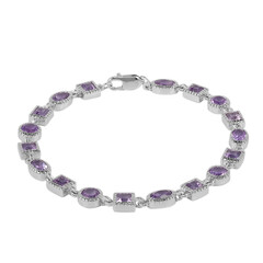 Brazalete en plata con Amatista