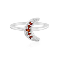Anillo en plata con Granate de Mozambique