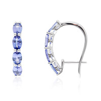 Pendientes en oro con Tanzanita AAA