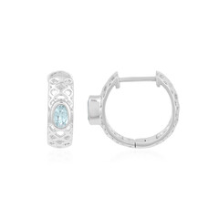 Pendientes en plata con Aguamarina