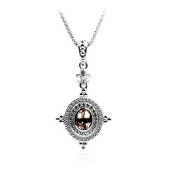 Collar en plata con Morganita (Dallas Prince Designs)