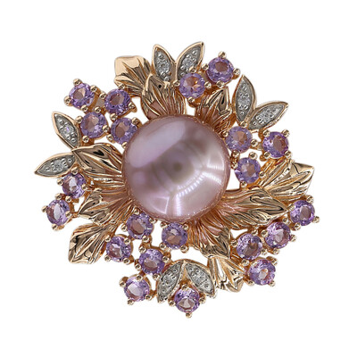 Broche en plata con Perla Ming (TPC)