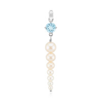 Colgante en plata con Topacio azul cielo (Michelle Albala)