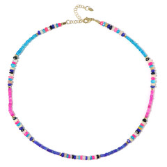 Collar en plata con Ópalo azul de Etiopía