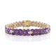 Brazalete en plata con Amatista de Zambia