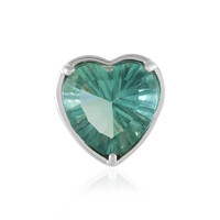 Colgante en plata con Fluorita verde