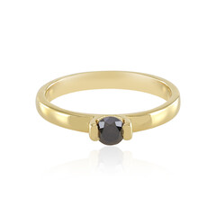 Anillo en plata con Diamante negro