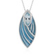 Collar en plata con Topacio azul cielo (Adela Silber)