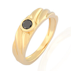 Anillo en oro con Diamante negro (de Melo)