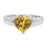 Anillo en plata con Cuarzo champán