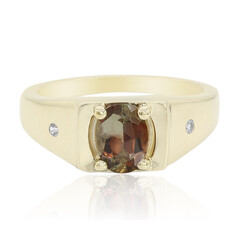Anillo de hombre en oro con Andalucita