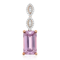 Colgante en oro con Diáspora rosa (AMAYANI)